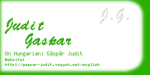 judit gaspar business card